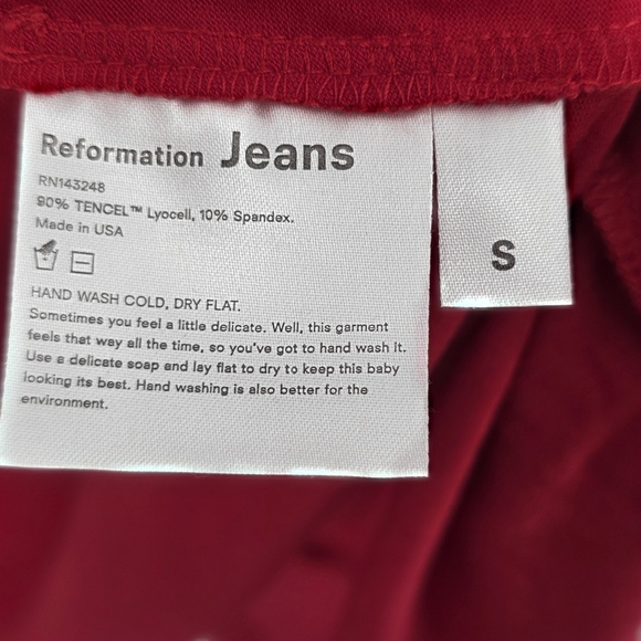Reformation Jeans Womens red Kaila wrap tank midi dress Small - Picture 4 of 6